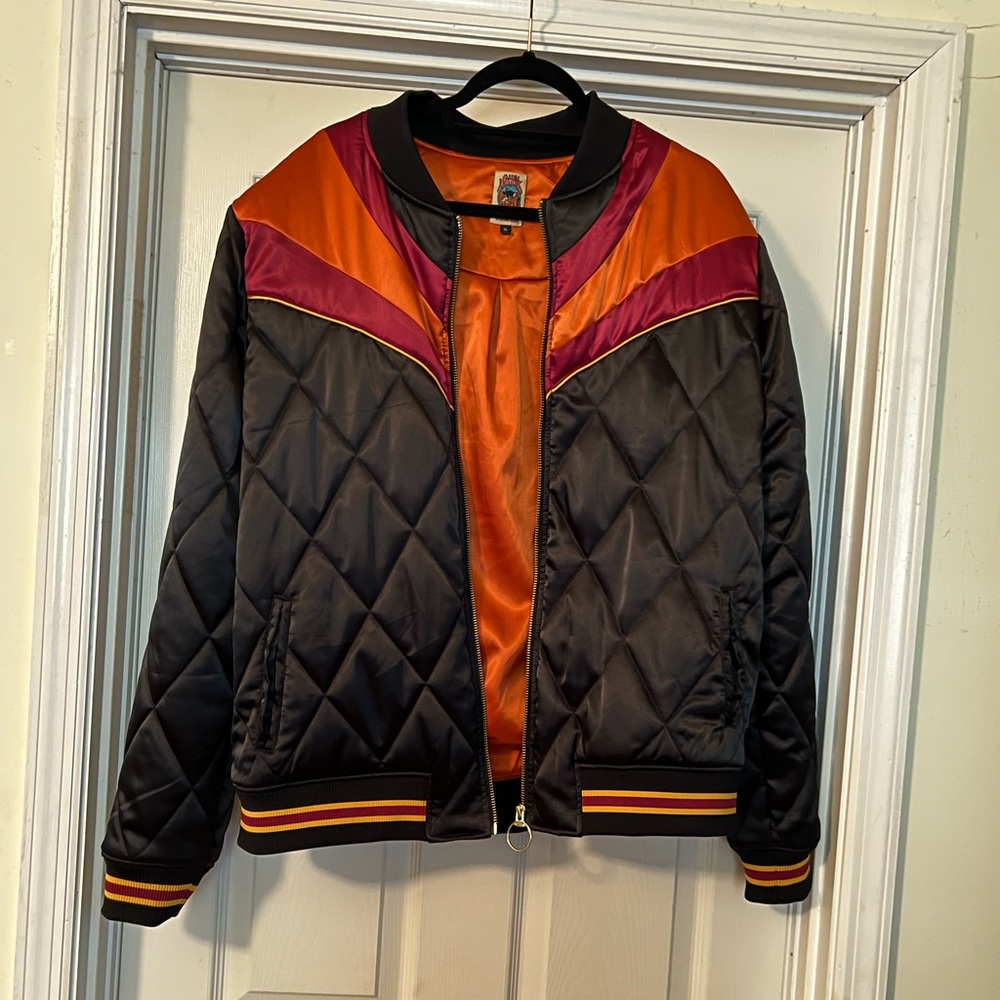Black Rising Sun Bomber Jacket by Classic Rock Couture XL